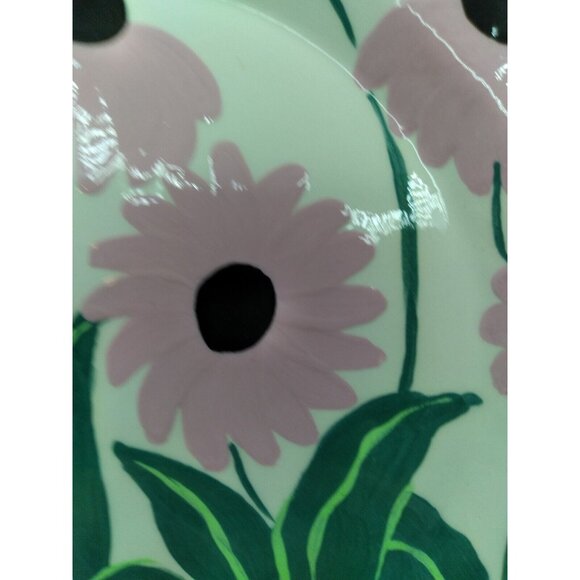 Vtg. North Carolina Artist Lisette Hasbun Decorative Hanging Floral Plate 8.25" - Picture 8 of 12